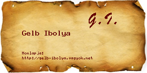 Gelb Ibolya névjegykártya